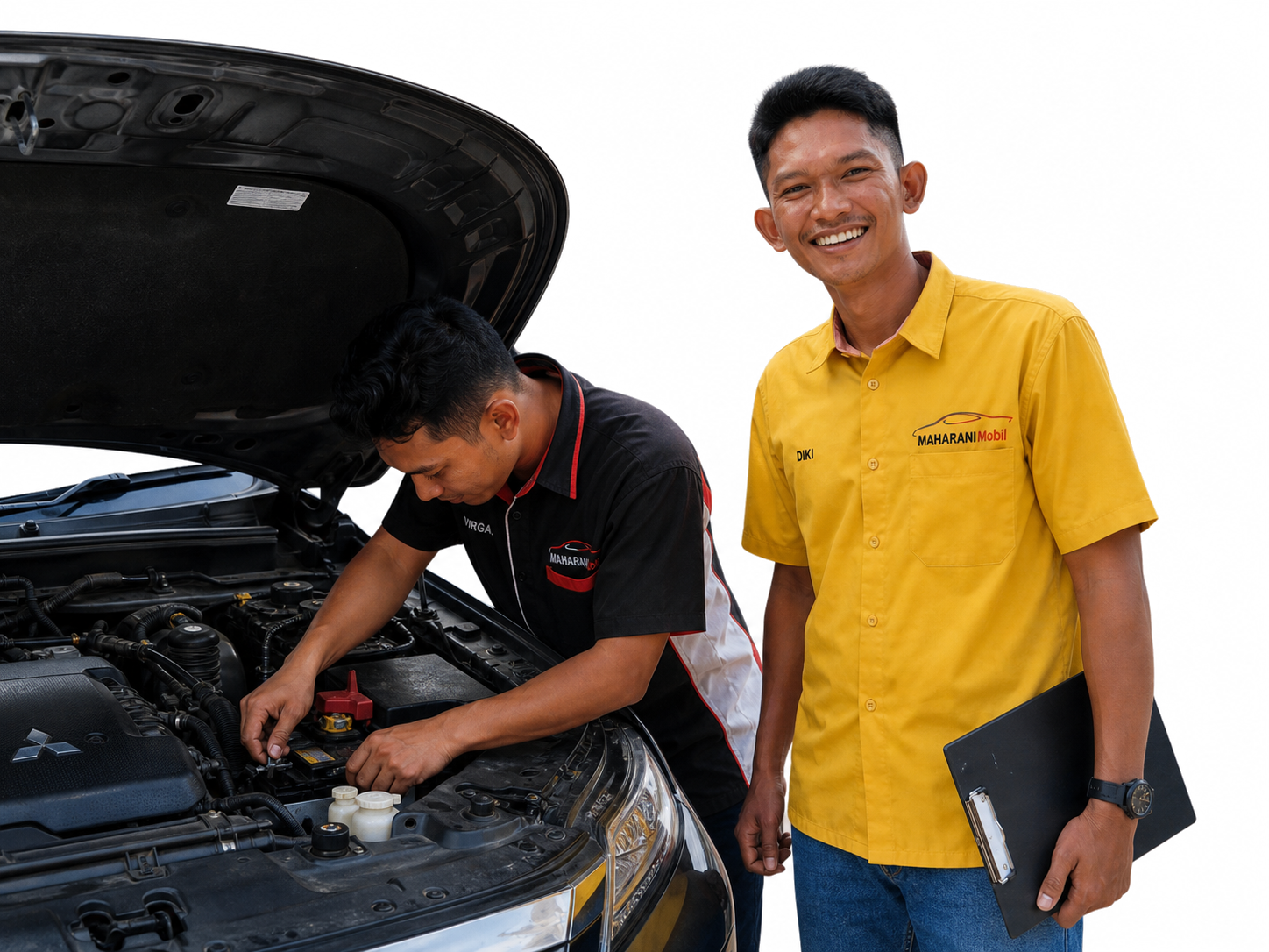 Supervisor dan teknisi Maharani Mobil